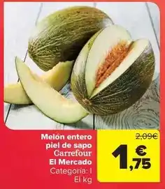 Carrefour - melon entero piel de sapo el mercado