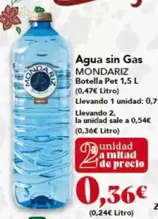 Gadis Mondariz - agua sin gas oferta