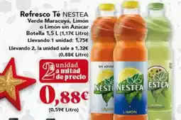 Gadis Nestea - refresco te verde maracuya, limon o limon sin azucar botella oferta