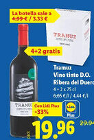 Lidl TRAMUZ Vino tinto D.O. Ribera del Duero oferta