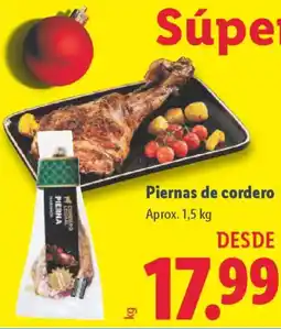 Lidl Piernas de cordero oferta