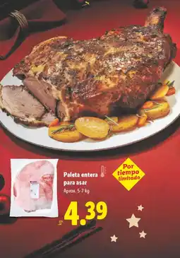 Lidl Paleta entera para asar oferta