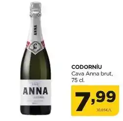 Alimerka Codorniu - cava anna brut oferta