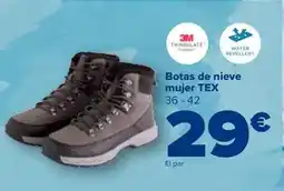 Carrefour Tex - botas de nieve mujer oferta