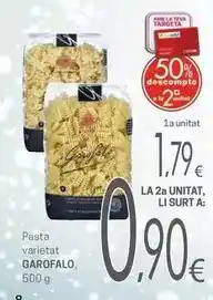 Valvi Supermercats Garofalo - pasta varietat oferta