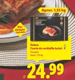 Lidl DELUXE Cuarto de cochinillo lechal oferta