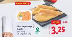 Lidl Filete de pechuga de pollo oferta