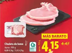 Lidl Chuleta de lomo oferta