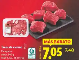 Lidl Tacos de vacuno oferta