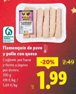 Lidl Flamenquín de pavo y pollo con queso oferta
