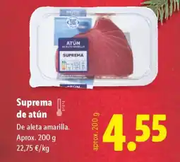 Lidl Suprema de atún oferta