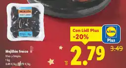 Lidl Mejillón fresco oferta