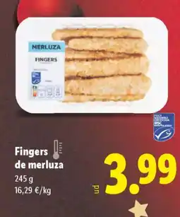 Lidl Fingers de merluza oferta
