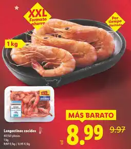 Lidl Langostinos cocidos oferta