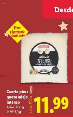 Lidl RONCERO Cuarto pieza queso añejo oferta