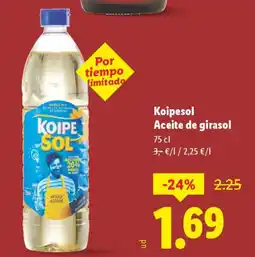 Lidl KOIPESOL Aceite de girasol oferta