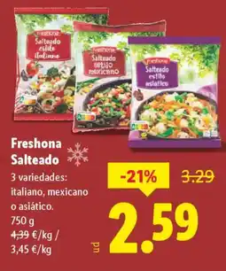 Lidl FRESHONA Salteado oferta