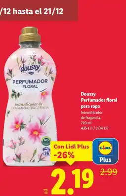 Lidl DOUSSY Perfumador floral para ropa oferta
