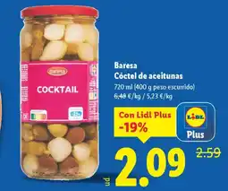 Lidl BARESA Cóctel de aceitunas oferta