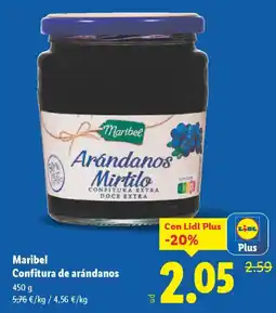 Lidl MARIBEL Confitura de arándanos oferta