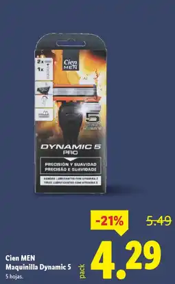 Lidl CIEN MEN Maquinilla Dynamic 5 oferta