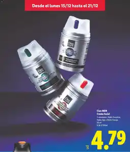 Lidl CIEN MEN Crema facial oferta