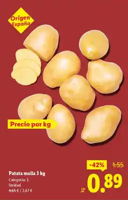 Lidl Patata oferta