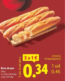 Lidl Barra de pan oferta