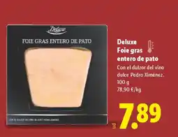 Lidl DELUXE Foie gras entero de pato oferta