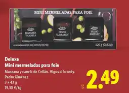 Lidl DELUXE Mini mermeladas para foie oferta