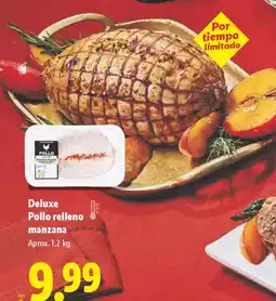 Lidl DELUXE Pollo relleno manzana oferta