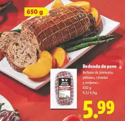 Lidl Redondo de pavo oferta