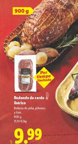 Lidl Redondo de cerdo ibérico oferta