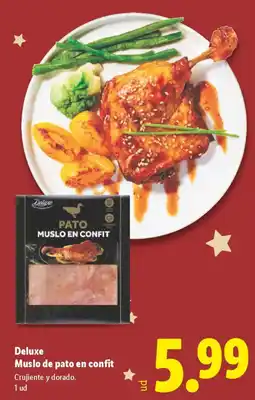 Lidl DELUXE Muslo de pato en confit oferta