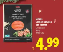 Lidl DELUXE Salmón noruego con sésamo Con sésamo. oferta