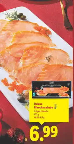 Lidl DELUXE Plancha salmón oferta
