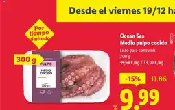 Lidl Ocean Sea Medio pulpo cocido oferta