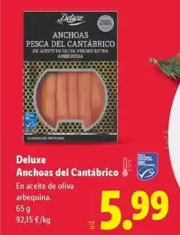 Lidl DELUXE Anchoas del Cantábrico oferta