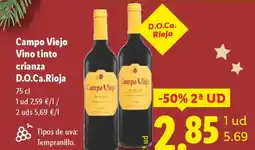 Lidl Campo Viejo Vino tinto crianza D.O.Ca.Rioja oferta
