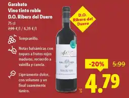 Lidl Garabato Vino tinto roble D.O. Ribera del Duero oferta