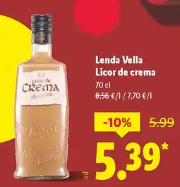 Lidl Lenda Vella Licor de crema oferta