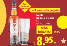 Lidl NEGRITA Ron añejo + regalo oferta