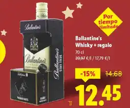 Lidl BALLANTINE'S Whisky + regalo oferta