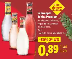 Lidl SCHWEPPES Tónica Premium oferta