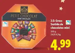 Lidl J.D. GROSS Surtido de chocolates mini oferta