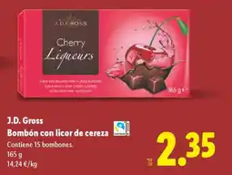 Lidl J. D.GROSS Bombón con licor de cereza oferta