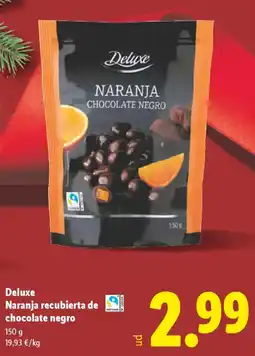 Lidl DELUXE Naranja recubierta de chocolate negro oferta