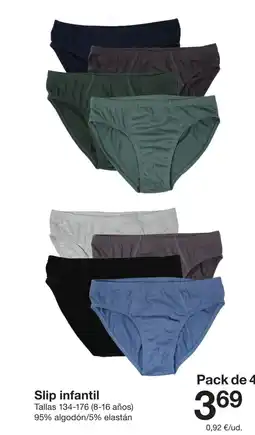 Zeeman Slip infantil oferta