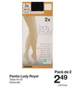 Zeeman Pantis Lady Royal oferta