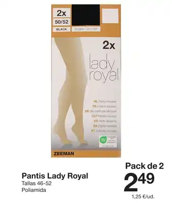 Zeeman Pantis Lady Royal oferta